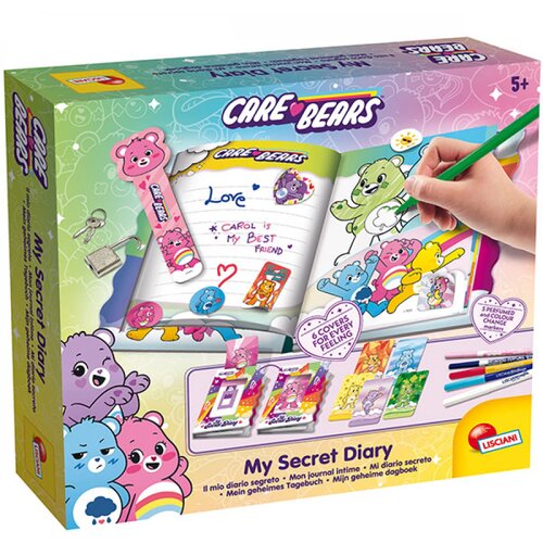 Lisciani Care Bears moj tajni dnevnik s bravicom i 6 zamjenjivih korica Slike