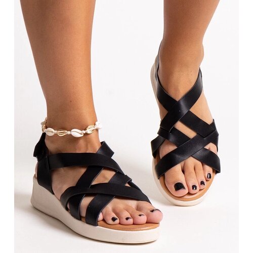D/CEO Black sandals on a block heel Millo Cene