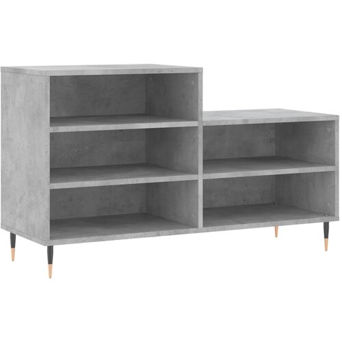 Maison Chic Omarica za obutev - Kopa za čevlje betonsko siva 102x36x60 cm inženirski les, (21776326) Slike