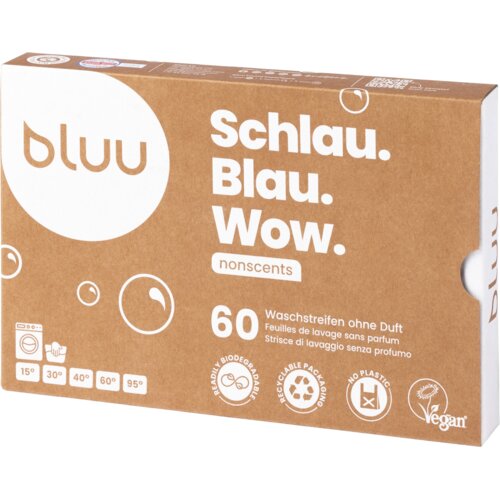 bluu Pralni lističi "nonscents" - 60 k. Cene