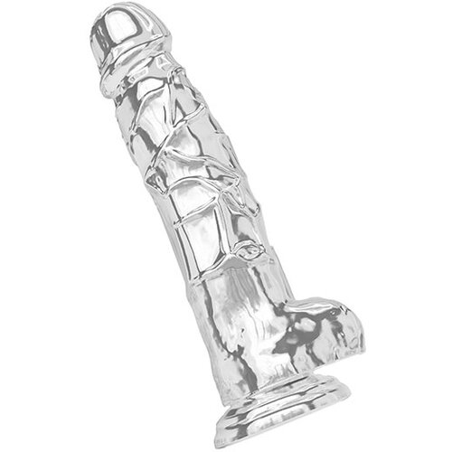 Toy Joy Get Real Clear Dildo with Balls 8 Inch Cene