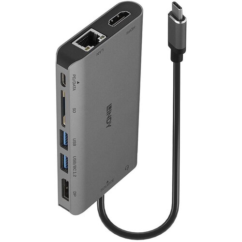 Lindy DST-Mini XT, USB-C Laptop Mini Docking Station with Single Display (4K) or Dual Display (Full HD) and 100W Pass-Through Charging Cijene