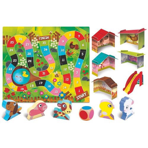 Lisciani Montessori Drvena Baby Farma, Bijela Cene