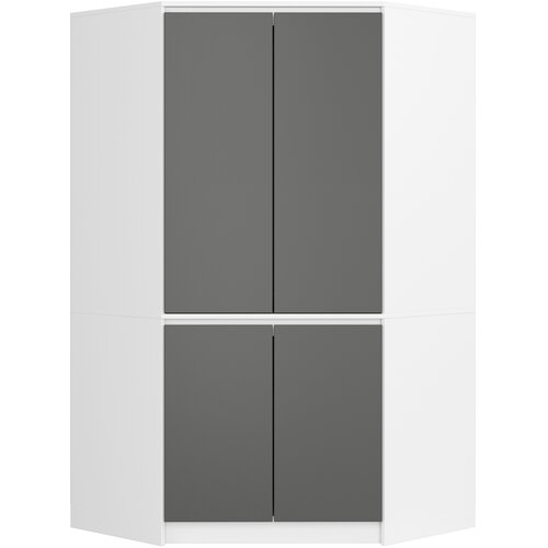 AKORD KOTNI KABINET S100 4D CLP BELO / GRAFITNO SIVO, (21713887) Cene