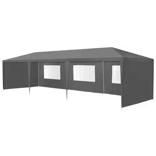 Multi Garden komercijalni vrtni paviljon &scaron;ator &ndash; 3 &times; 9 m, 8 zidova, sivi Cijene