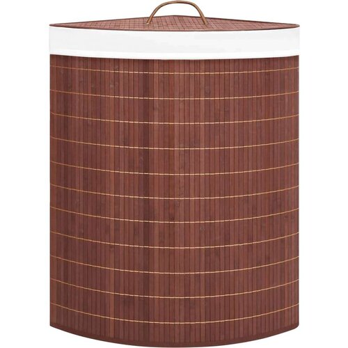  Kutna ko&amp;scaron;ara za rublje od bambusa smeđa 60 L Slike