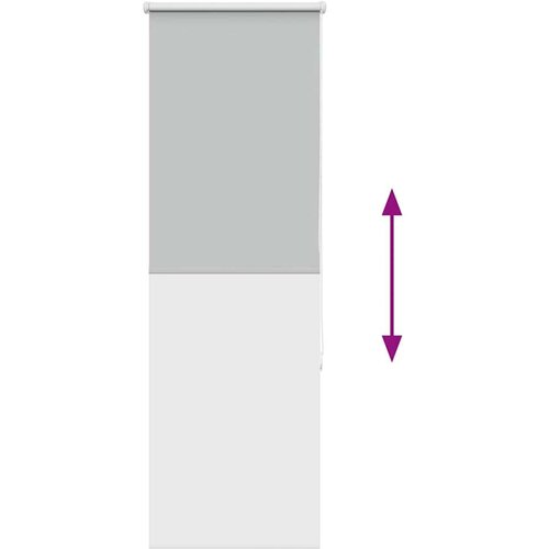 VidaXL Rolo zavjesa Blackout svijetlo siva 50x130 cm &amp;Scaron;irina tkanine Slike