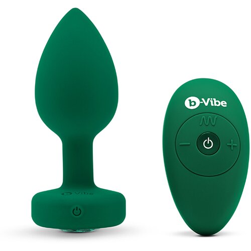 b-Vibe Vibracijski analni čep M/L, zelen Cene