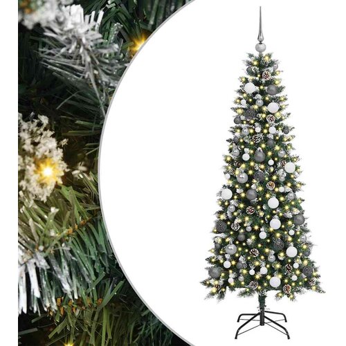 VidaXL Umestno božično drevo med 300 LED Zelena 76 x 76 x 180 cm, (5000074875) Slike