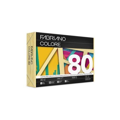  Papir barvni a4 fabriano colore pastelne barve 80gr FABRIANO - RUMENA Cene