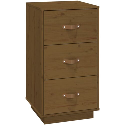 Maison Chic Nočna omarica - Nočna miza medeno rjava 40x40x75 cm trdna borovina, (21690059) Cene