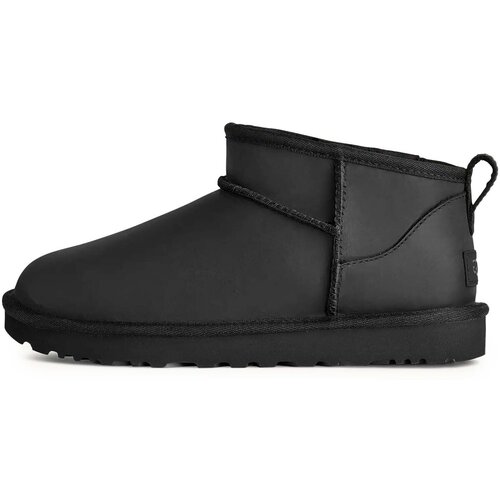 Ugg Gležnjarji W Classic Ultra Mini Lthr Črna Slike