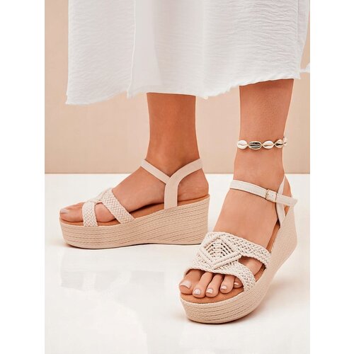 Resti Women's wedge sandals braided Sunny Day Cene