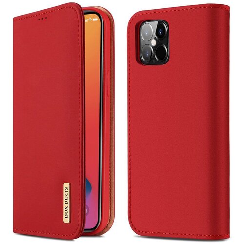 Dux ducis Wish Bookcase futrola od prave kože za iPhone 12 Pro Max Slike