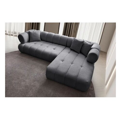 Atelier Del Sofa ugaona garnitura petra right dark grey Slike