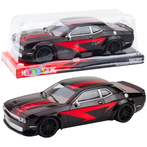  Sportski auto za igru s pogonom na stražnje kotače Glossy - 28 cm - crveno/crni Cijene