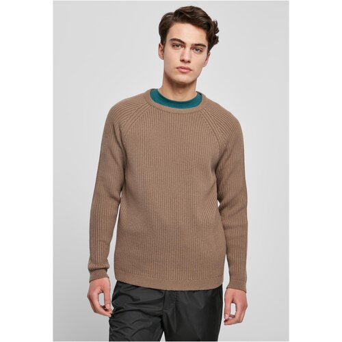 UC Men Ribbed raglan sweater darkkhaki Slike