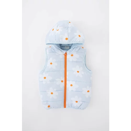 Defacto Baby Girls Water Repellent Hooded Inflatable Vest