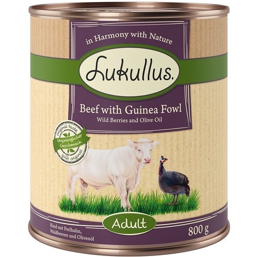 Lukullus Varčno pakiranje 24 x 800 g po posebni ceni - Govedina &amp;amp; pegatka Slike