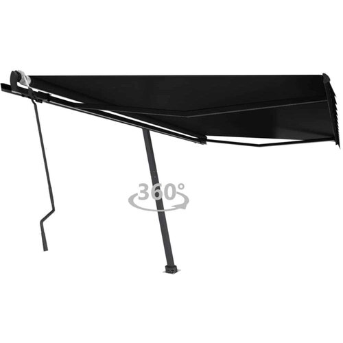 Samostojeća tenda na ručno uvlačenje 400 x 300 cm antracit Cijene