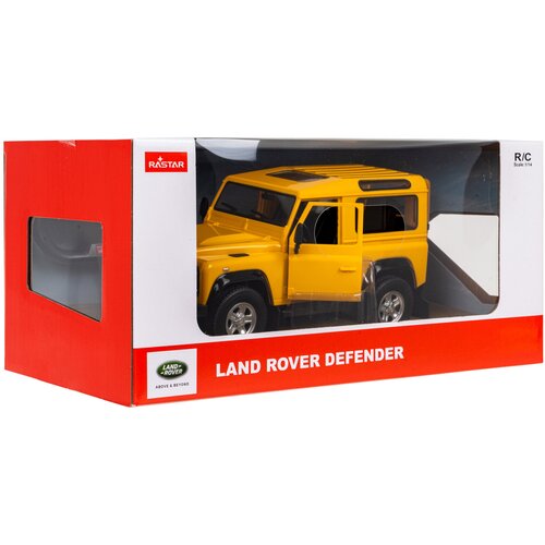  Auto na daljinsko upravljanje R/C car Land Rover Defender 1:14 RASTAR Yellow Cene