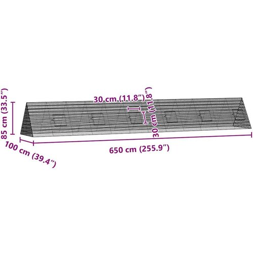  Kavez za piliće Srebrno 650 x 100 x 85 cm Cinkani čelik Slike