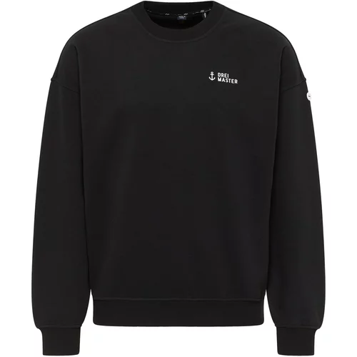 DreiMaster Maritim Sweater majica crna / bijela