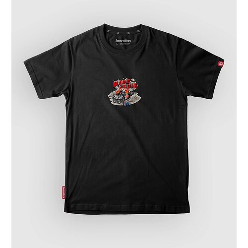Loose Riders Ride Or Die Patrol Tech Tee black Cene