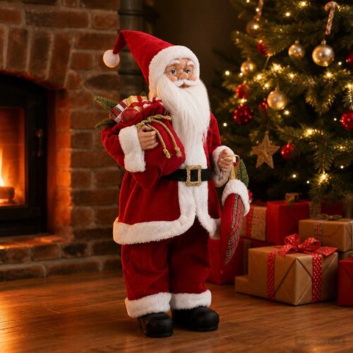  Figura Djed Božićnjak Crvena 62 cm Poliester Slike