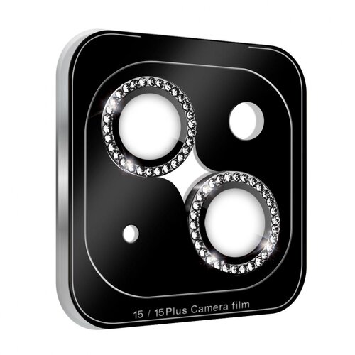  Diamond Za&amp;scaron;tita kamere za iPhone 15 6.1, Crna Slike