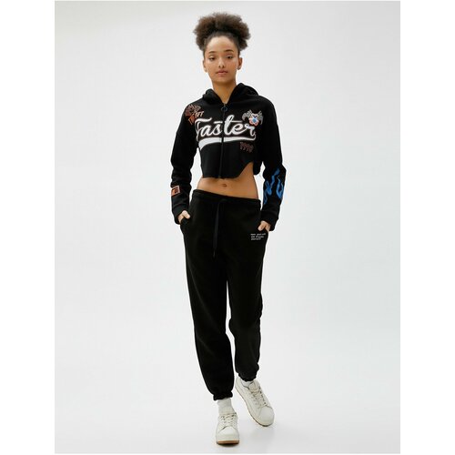 Koton Jogger Sweatpants with Lace-Up Waist, Pocket Detailed, Embroidered. Cene