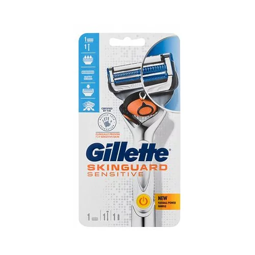 Gillette Skinguard Sensitive Flexball Power brivnik z nadomestno glavo in baterijo 1 ks