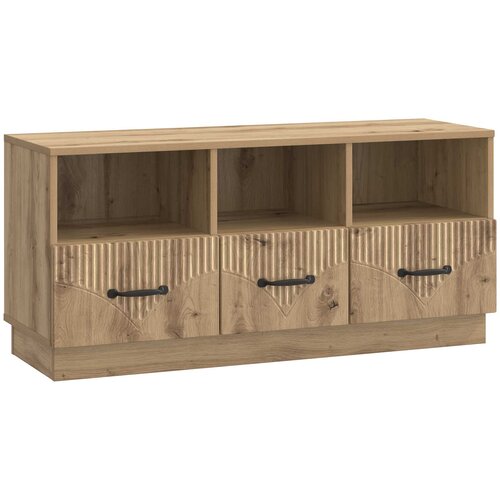 TV ormar Hrast artisan 102 x 34,5 x 47 cm Konstruirano drvo Cene