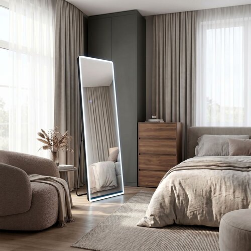 Rea Ogledalo LED Classico 60x170cm Black Slike
