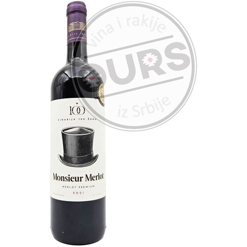  100 Žena Monsieur Merlot 0,75L Cene