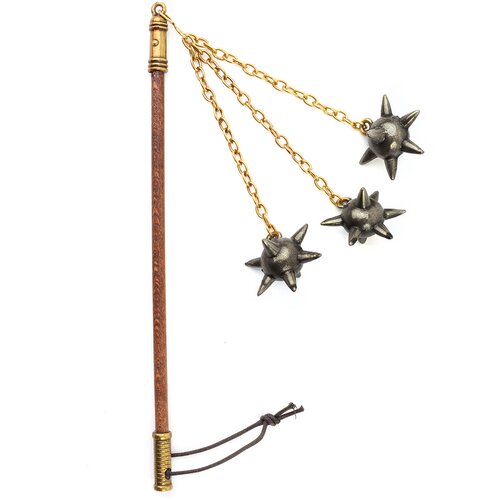  Replika bojnega mlata Golden Mace trojni Slike