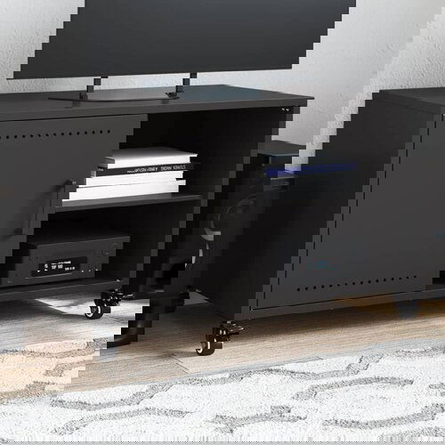 vidaXL TV ormarić crni 68 x 39 x 43,5 cm hladno valjani čelik Cijene