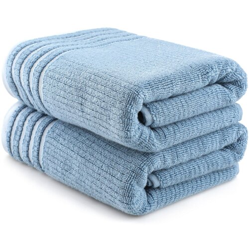  Mayra - Blue Blue Bath Towel Set (2 Pieces) Cene