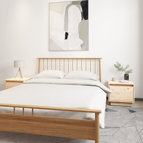 vidaXL Nočna omarica 2 kosa 35x34x32 cm trdna borovina Cene