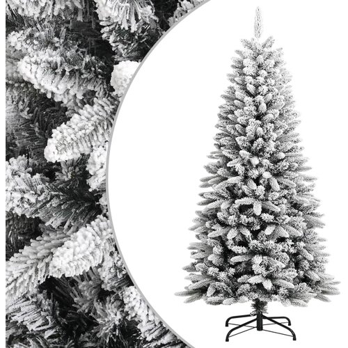 vidaXL Umetna novoletna jelka s snegom 120 cm PVC in PE Cene