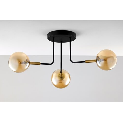Jupiter 2037 - Luster na &amp;scaron;ipci BURANO 3xG9/10W/230V crna/zlatna/bež Slike