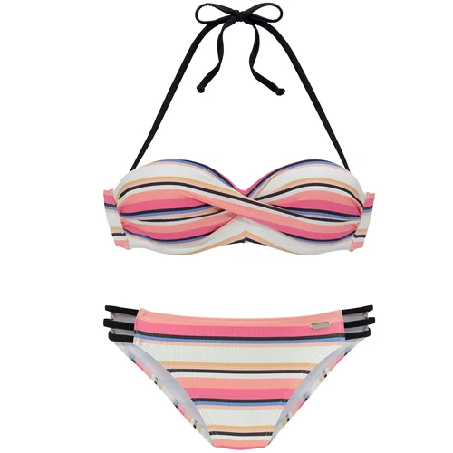 VENICE BEACH Bikini boja pijeska / narančasta / koraljna / crna