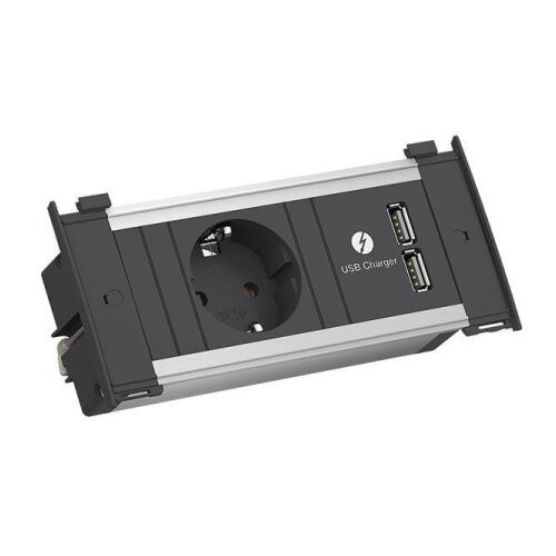 Boschmann KAPSA Napojni modul 1x&amp;scaron;uko,1xUSB doub.charg.5V/3,1A,GST18 ( 927.251 ) Slike