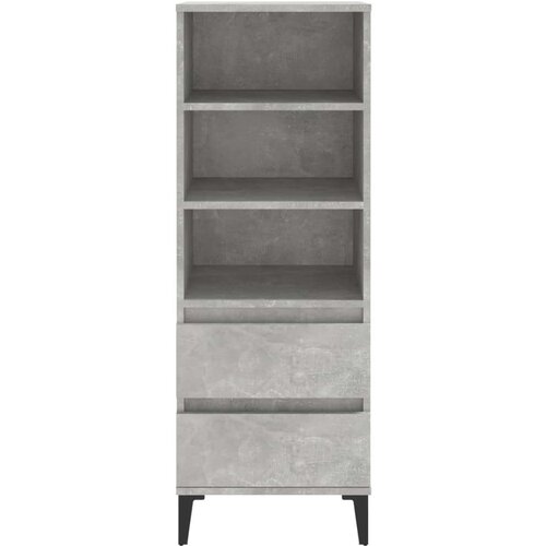  Visoka komoda boja betona 40 x 36 x 110 cm konstruirano drvo Slike