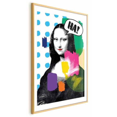  Plakat - Mona Lisa Pop-Art 40x60 Zlatni okvir s margom Cene