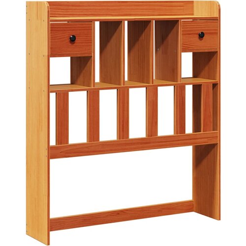 Maison Chic posteljno vzglavje - vzglavna omarica - nočna omarica s predelki vo&amp;scaron;čeno rjava 75 cm trdna borovina, (21711794) Slike
