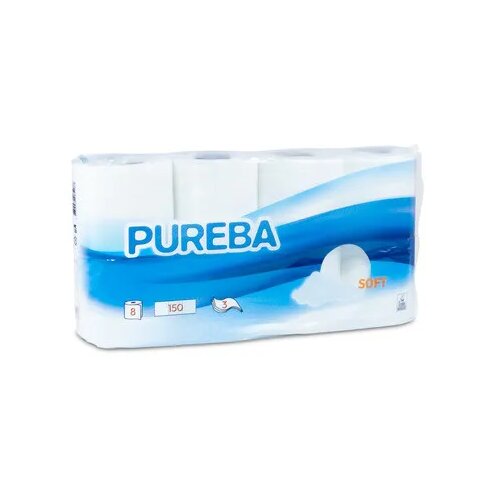 PUREBA Toaletni papir Soft 8/1, 3-slojni, 150 list. Slike