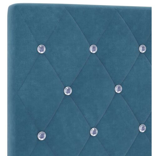 vidaXL Postelja Temno modra 160x200 cm Saten, (22049049) Cene