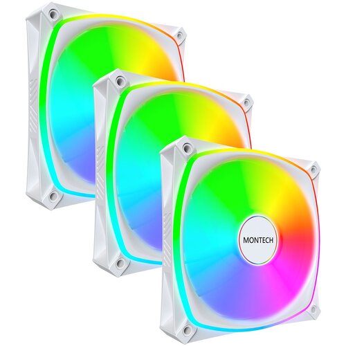 MONTECH RX120 PRO Computer case Fan 12 cm White 3 pc(s) Cijene