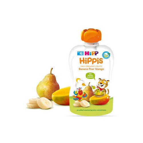 Hipp kašica voćna zabava banana, kruška, mango 100 g Slike
